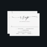 Classic Elegance Wedding RSVP Postcard<br><div class="desc">Easily customize this beautiful wedding RSVP Postcard with your wedding information. Your guests can make their selections and quickly drop this in the mail! See the entire collection for more matching items!</div>