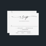 Classic Elegance Wedding RSVP Postcard<br><div class="desc">Easily customize this beautiful wedding RSVP Postcard with your wedding information. Your guests can make their selections and quickly drop this in the mail! See the entire collection for more matching items!</div>