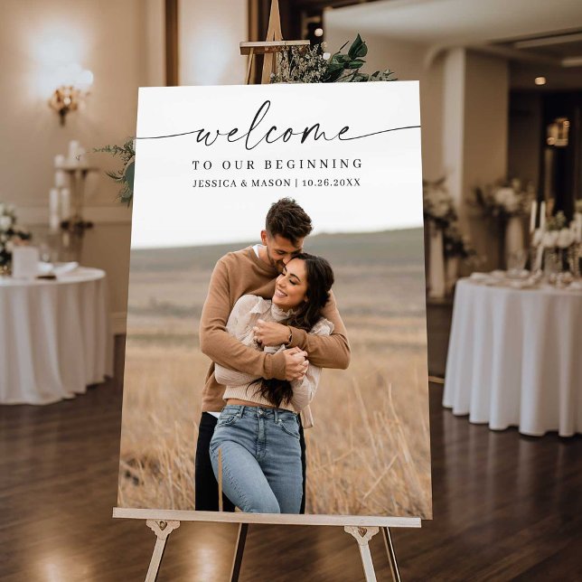 Classic Elegance Wedding Welcome Photo Foam Board (Creator Uploaded)