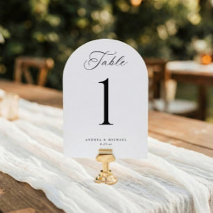Classic Elegant 5x7 Wedding Table Numbers