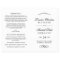 Classic Elegant Black and White Wedding Programs
