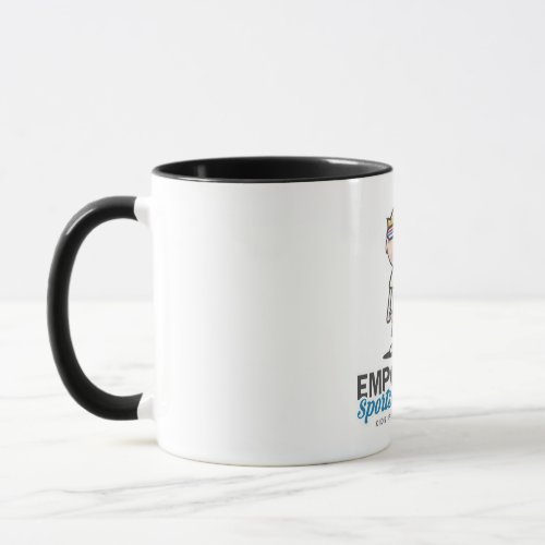 Classic Elegant Black  White Combination Mug