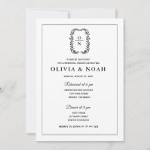 CLASSIC ELEGANT BLACK &WHITE REHARSAL DINNER