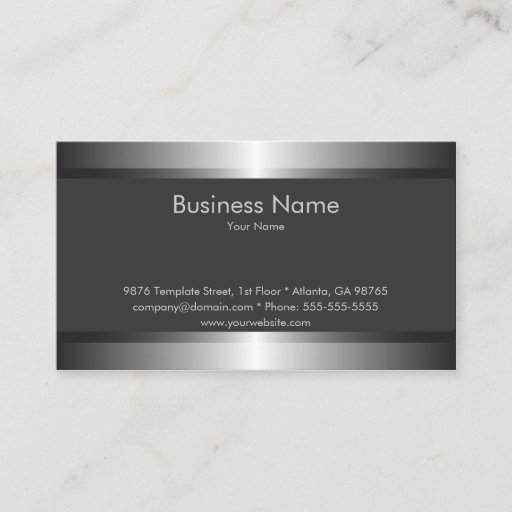Customizable Classic Elegant Business Card Template