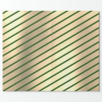 Green Stripe Wrapping Paper