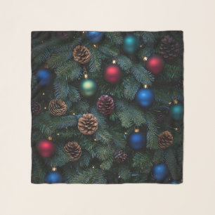 Classic Elegant Christmas Tree Ornaments Scarf