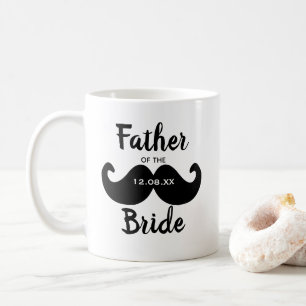 Classic Elegant Father of the Bride Moustache Coffee Mug