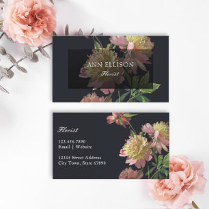 Classic Elegant Florist Business Card