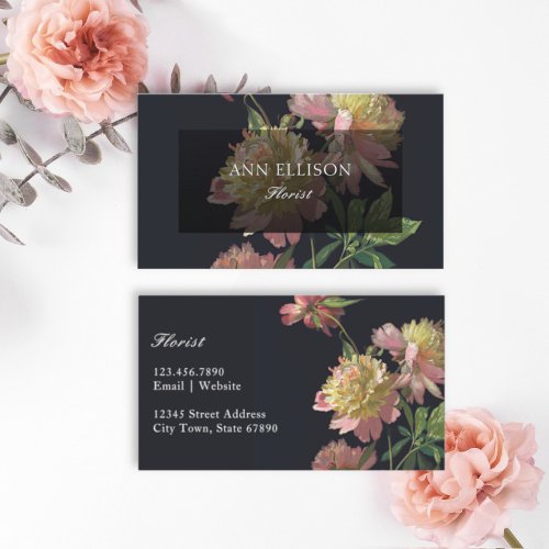 Classic Elegant Florist Business Card