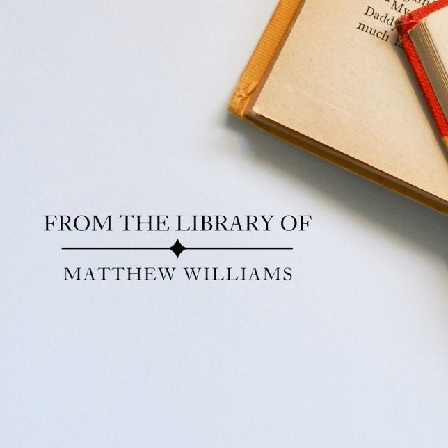 Classic Elegant From The Library Of Custom Name Self-inking Stamp (Creator Uploaded)