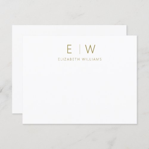 Classic Elegant Gold Modern Minimalist Thank You