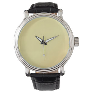 Classic Elegant Gold Teal Men's Leather Watch