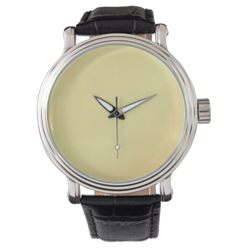 Classic Elegant Gold Teal Mens Leather Watch 