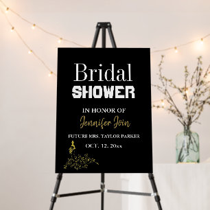 Classic Elegant gold Wedding Bridal Shower Foam Board