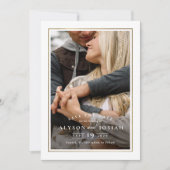 Classic Elegant Gold Wedding Photo Save The Date (Front)