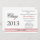 Classic Elegant Graduation Annoucement/Invitation Invitation (Front/Back)