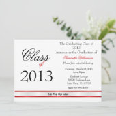 Classic Elegant Graduation Annoucement/Invitation Invitation (Standing Front)