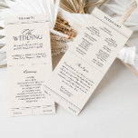 Classic Elegant Light Gray Vintage Wedding Program<br><div class="desc">Add a touch of timeless elegance to your wedding ceremony with the MIA Classic Elegant Light Gray Vintage Wedding Program. This beautifully designed program features intricate details and refined typography, setting the tone for a sophisticated and memorable event. The light gray vintage-inspired design adds a special charm, perfect for couples...</div>
