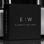 Classic Elegant Modern Minimalist Monogram Name<br><div class="desc">Elevate your organizational game with our Classic Elegant Modern Minimalist Monogram Name Binder. This meticulously designed binder seamlessly combines timeless sophistication with contemporary minimalism, making it an essential accessory for your professional or academic life. Crafted with precision and attention to detail, this binder not only keeps your documents organized but...</div>