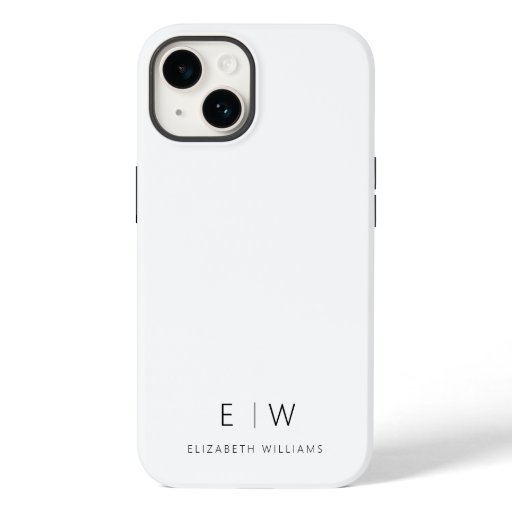 Classic Elegant Modern Minimalist Monogram Name Case-Mate iPhone 14 Case