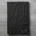 Classic Elegant Modern Minimalist Monogram Name Kitchen Towel<br><div class="desc">Elevate your kitchen's style and functionality with our Classic Elegant Modern Minimalist Monogram Kitchen Towels. Meticulously designed, these towels seamlessly merge timeless sophistication with contemporary minimalism, making them an essential addition to your culinary space. Crafted with precision and attention to detail, these kitchen towels are more than just practical items;...</div>