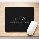 Classic Elegant Modern Minimalist Monogram Name Mouse Pad<br><div class="desc">Upgrade your workspace with our Classic Elegant Modern Minimalist Monogram Mouse Pad. This sophisticated mouse pad seamlessly marries timeless elegance with contemporary minimalism, adding a touch of refinement to your desk. Crafted with meticulous attention to detail, this mouse pad is more than just a functional accessory; it's a personalized statement....</div>