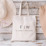 Classic Elegant Modern Minimalist Monogram Name Tote Bag<br><div class="desc">Elevate your style with our Classic Elegant Modern Minimalist Monogram Tote Bag. This versatile tote seamlessly blends timeless sophistication with contemporary minimalism, making it an essential accessory for any occasion. Designed with meticulous attention to detail, this tote bag is more than just a practical accessory; it's a personalized fashion statement....</div>