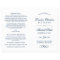 Classic Elegant Navy Blue Wedding Programs