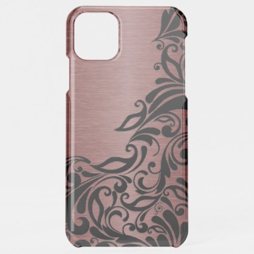 Classic Elegant Paisley Damask Floral Art Pattern iPhone 11 Pro Max Case