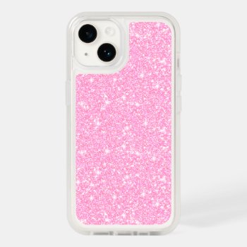 Classic Elegant Pastel Pink Glitter Otterbox Iphone 14 Case by girlygirlgraphics at Zazzle