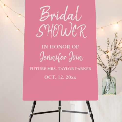 Classic Elegant pink Bridal Shower Foam  Foam Board