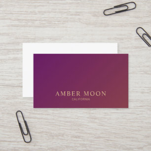 Classic Elegant Professional Burgundy Wine Color Business Card