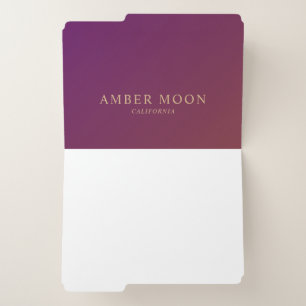 Classic Elegant Professional Burgundy Wine Color File Folder