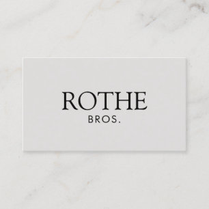Classic Elegant Professional Taupe Gray Business Card