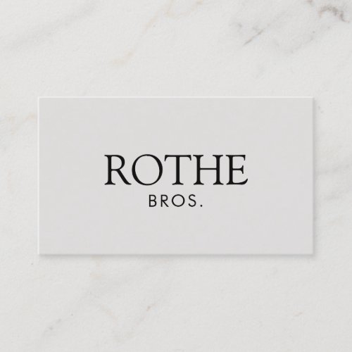 Classic Elegant Professional Taupe Gray Business Card