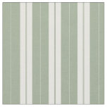 Classic Elegant Sage Green French Ticking Stripe Fabric