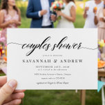 Classic Elegant Script Couples Bridal Shower Invitation<br><div class="desc">Classic Elegant Script Couples Bridal Shower Invitation - perfect for couples showers,  jack & jill showers or coed showers</div>