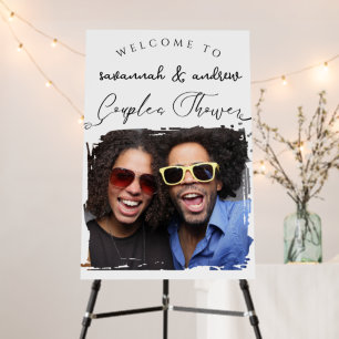 Classic Elegant Script Couples Shower Invitation Foam Board