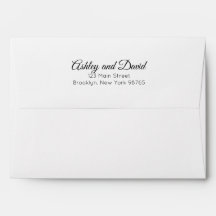 Classic Elegant Script Invitation Envelope