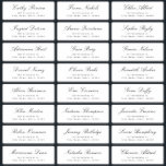 Classic Elegant script wedding guest address label<br><div class="desc">Minimalist wedding guess address label features Stylish classic script name and serif font address,  simple and elegant. Great for simple modern wedding.
See all the matching pieces in collection</div>
