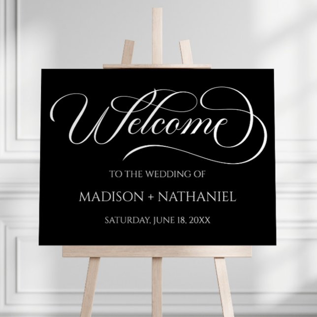 Classic Elegant Script Wedding Welcome Sign (Creator Uploaded)