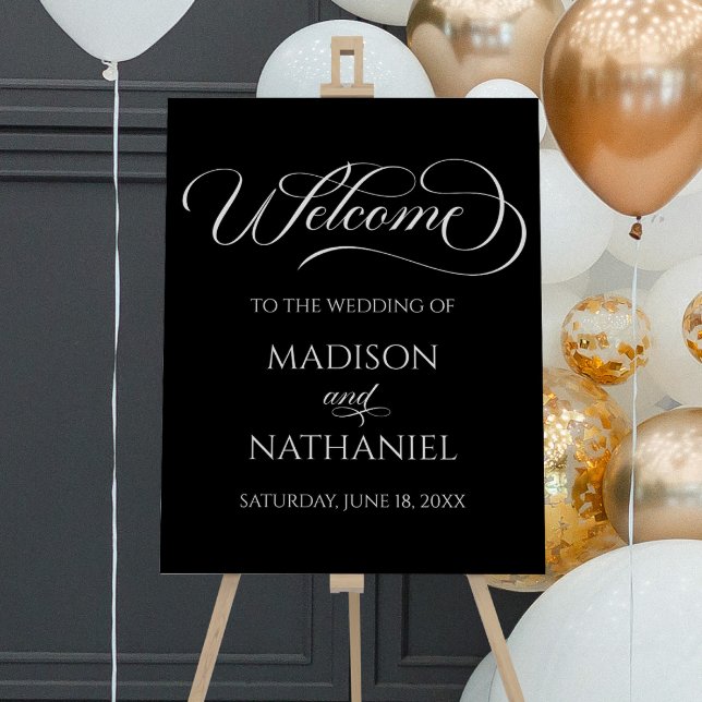 Classic Elegant Script Wedding Welcome Sign (Creator Uploaded)