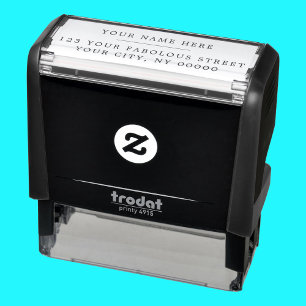 Classic Elegant Serif Return Address  Self-inking Stamp