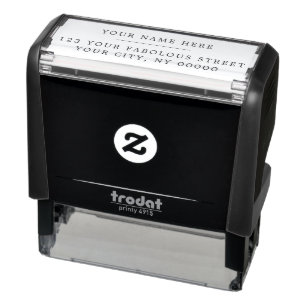 Classic Elegant Serif Return Address  Self-inking Stamp