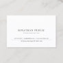 Classic Elegant Sleek Plain Professional Design Business Card