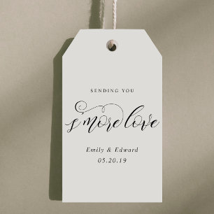 Classic Elegant S'mores Wedding Favor Gift Tags