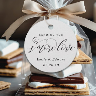 Classic Elegant S'mores Wedding Favor Tags