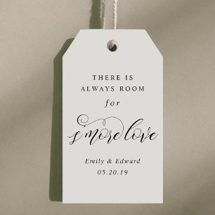 Classic Elegant S'mores Wedding Party Favor Gift Tags