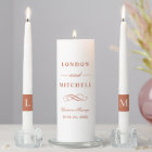 Classic Elegant Terracotta Orange Wedding Monogram