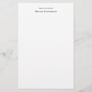 Classic Elegant Typography From the Desk Monogram Stationery